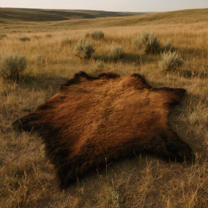 Locally Tanned Bison Hides