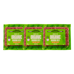 3 x 1lb. Units - 100% Grass-fed & Organic Certified 85% Lean & 15% Fat Ground Beef 16oz.