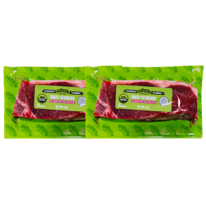 2 x 8oz. - 100% Grass-fed & Organic Certified NY Strip Steaks 8oz.